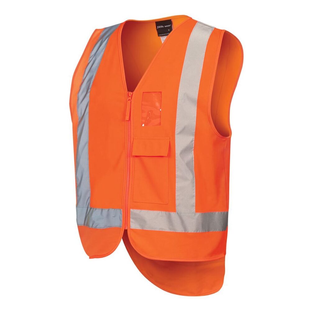 JBwear 6DNDT Hi Viz zip d+n ttmc-w vest